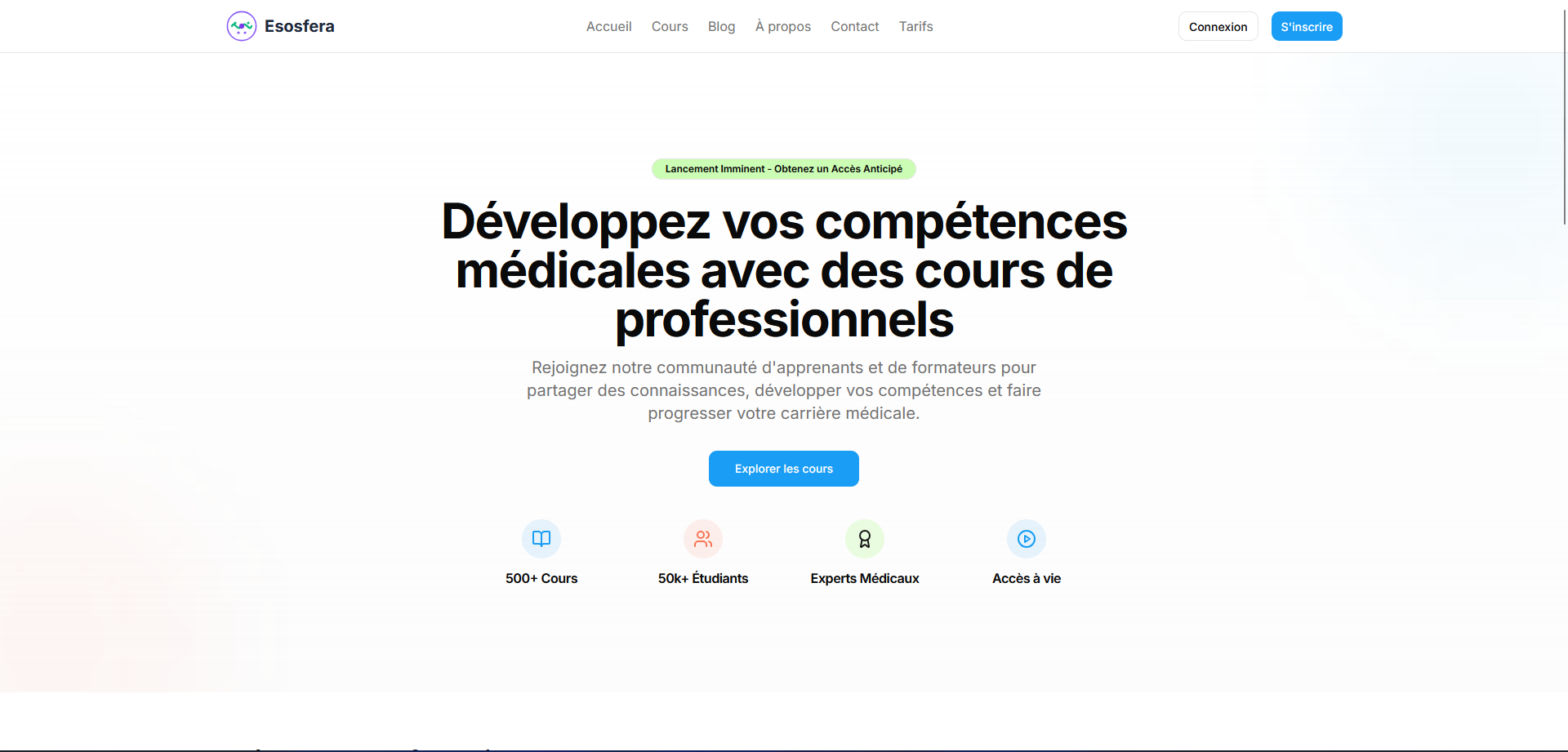 Esosfera – Plateforme e-learning médical
